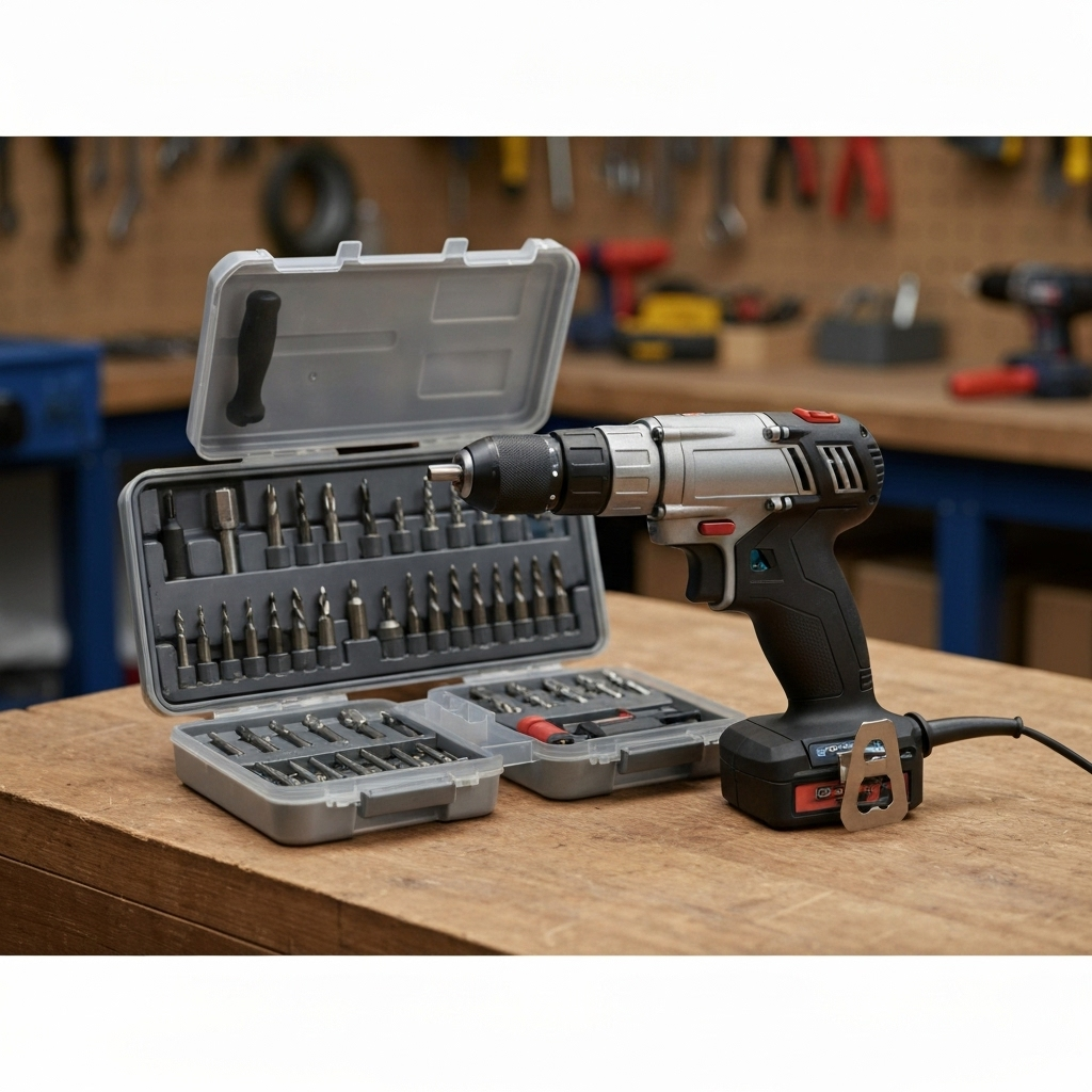 Power Drill Set with Bits